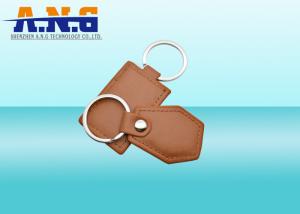 Buy cheap Custom 125khz 1 Rfid Key Fob , Printable Brown Leather Rfid Key Chain product