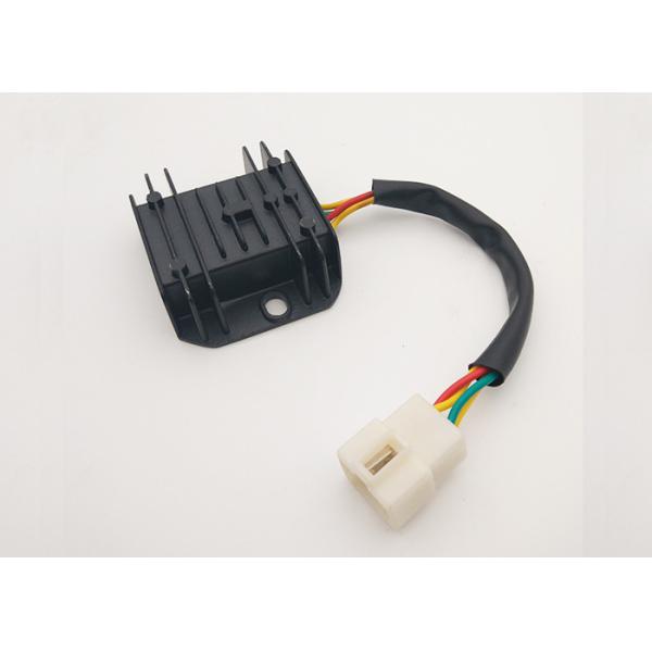 Motorcycle 12v Voltage Regulator Rectifier 4 Wire Adapted 8 Windings Stator