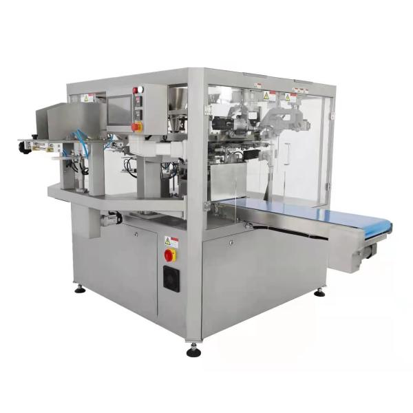Premade Stand Up Zipper Pouch Packing Machine 60bags/Min GMP Standards