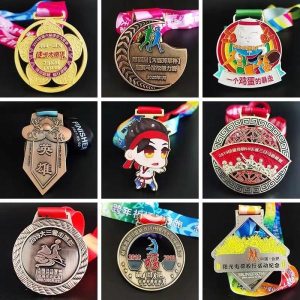 3D Gold Zinc Alloy Die Cast Custom Metal Medal for Sports Awards and Souvenirs