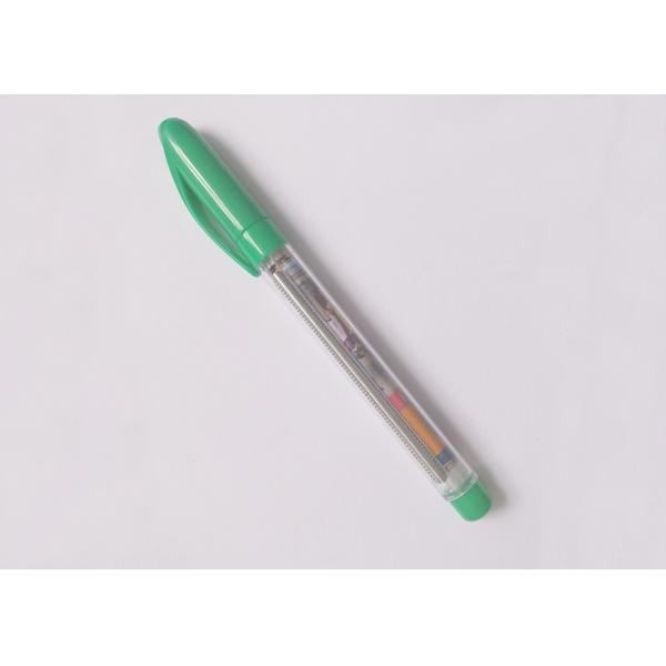 Transparent plastic banner gel ink pen in red or blue with 180mmX68mm size color-full banner printing for promotion