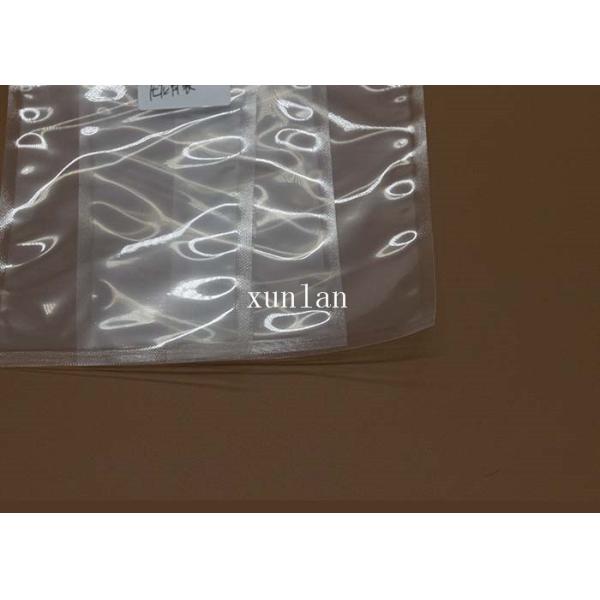 Crystal 0.08 - 0.1 Mm Vacuum Pouch Bags Waterproof With 2 Sealing Sides
