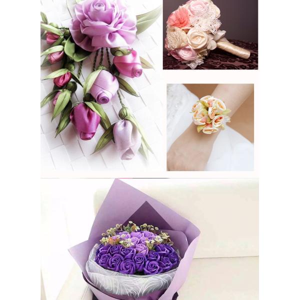China Wholesale Gold Ribbon Polyester Satin Ribbon Printer Single Sided For Gifts