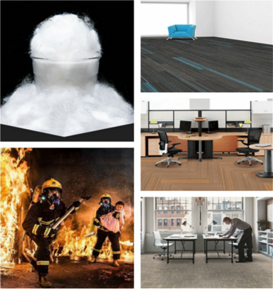 Flame Retardant Nylon Fiber 3D 76mm for Automotive Textiles