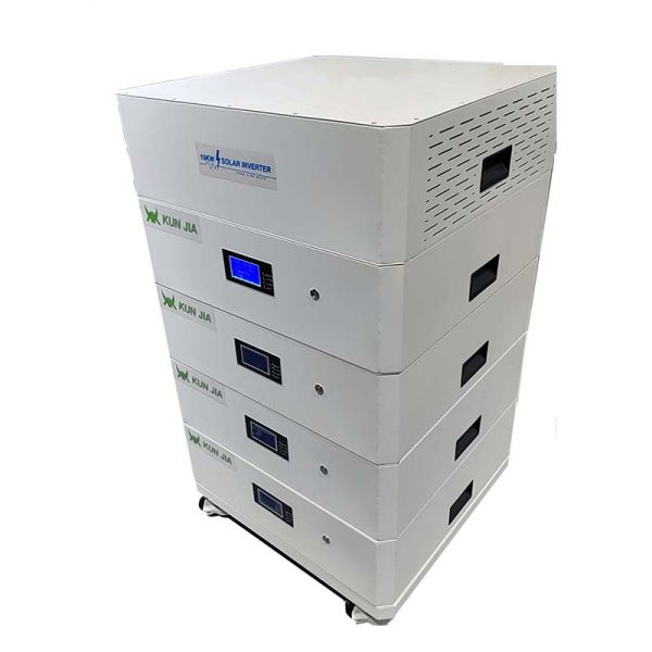 Hybrid Inverter Modular Stackable LiFePO4 10kw Stackable Home Solar Energy Storage System