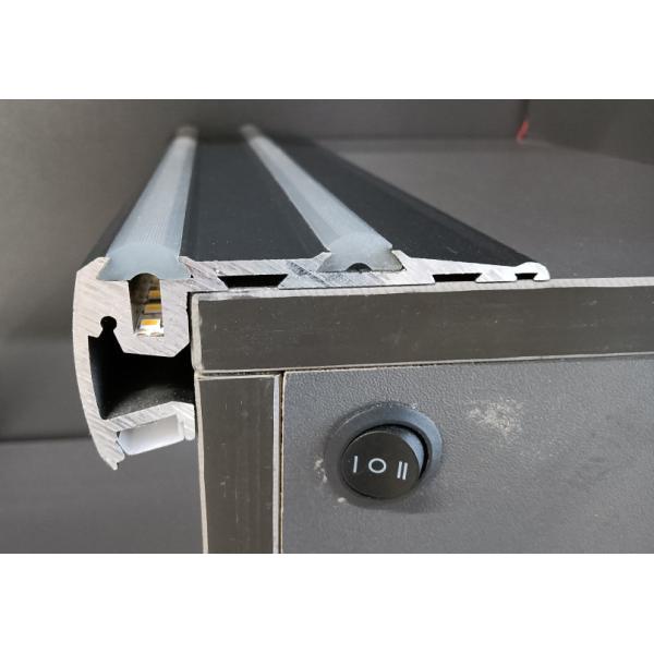 8mm Width PC PMMA LED Aluminium Extrusion Profiles 6063 T5 With PC Diffuser Cover