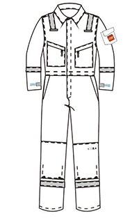 EN11611 Fire Resistant Clothing For Welding , 350gsm Water Proof Workwear