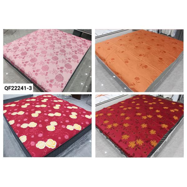 Guangzhou Mattress Quilting Fabric print fabric 100 Polyester tricot printed mattress fabric