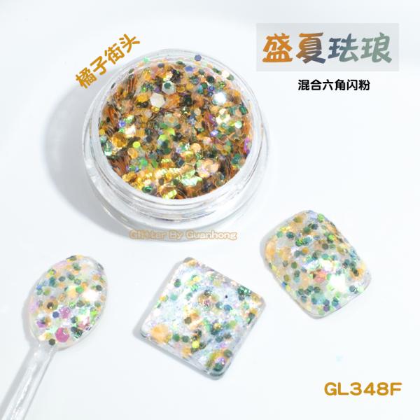 Colorful Rainbow High Temp Polyester Glitter Powder Mix Loose Paillette Stage Face Painting