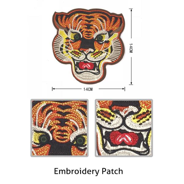 DIY Fashion Embroidered Animal Patches , Colorful Decorative Patches For Jackets