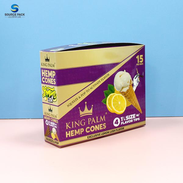 350-400g Pre Roll Cardboard Cigar Boxes Cigar Packaging With Custom Logo And Design Printing