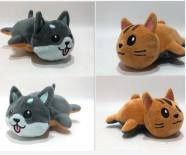 Buy cheap PP Cotton Reversible Cat Dog Educational Plush Toys 12cm With Music Box product