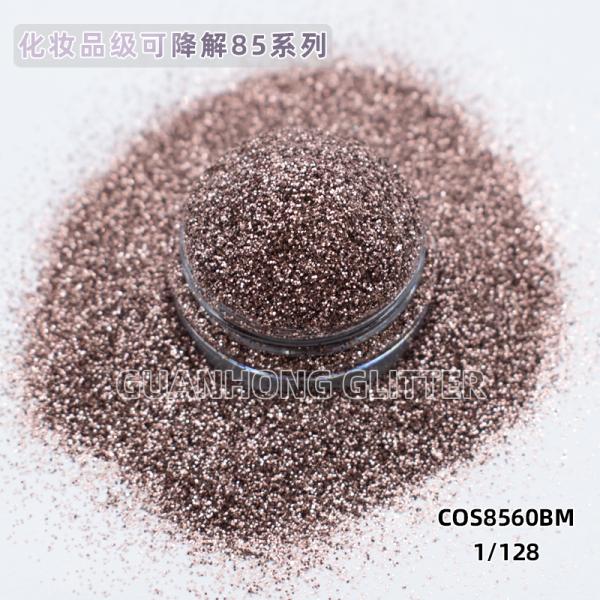 Shiny Compostable Plant Based Glitter Powder Makeup Plant Cellulose Cosmetic Grade Pigment