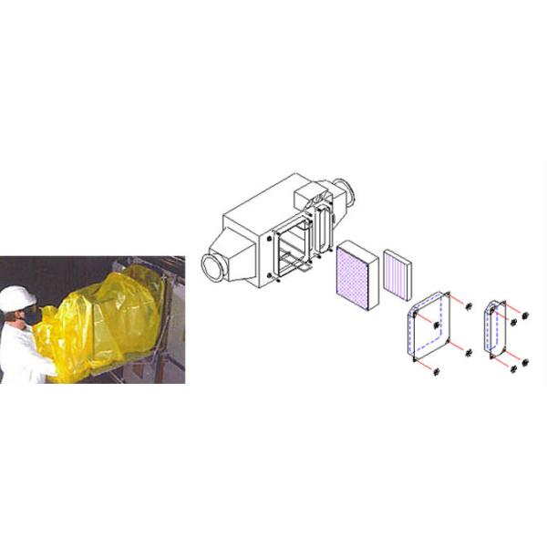 Side Loading Bag In Bag Out HEPA Filter Housing For Toxic Waste Disposal Facilities