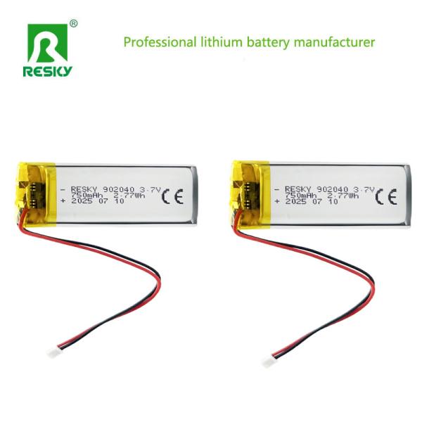Rechargeable Li-Polymer Battery 102040 902040 3.7V 800mAh 850mAh Lithium Battery Cell