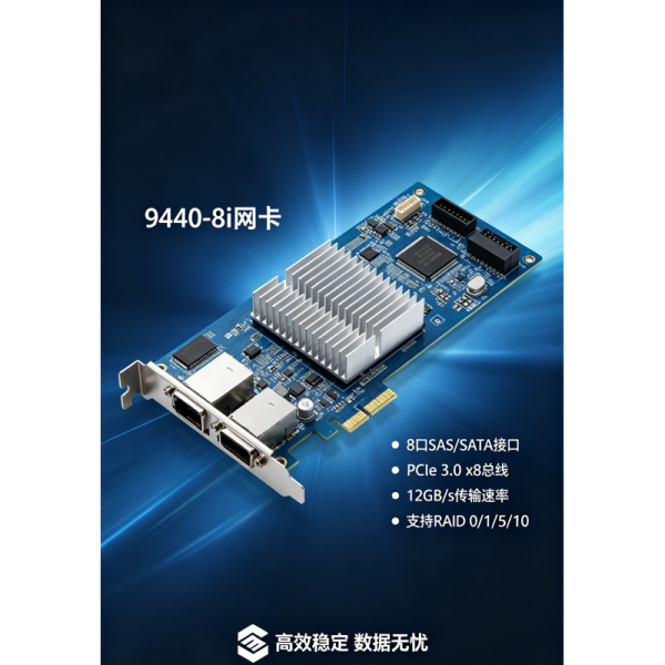 Enterprise-Grade 8-Port SAS/SATA/NVMe RAID Controller 9440-8i With PCIe 3.1 X8 Interface