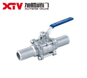 Buy cheap Welding Connection Form 3-PCS Floating Ball Valve Q61F Structure product