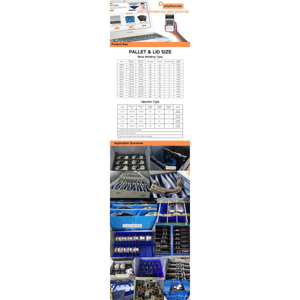 Blue Collapsible Plastic Sleeve Pallet Box For Customized Storage And Packaging