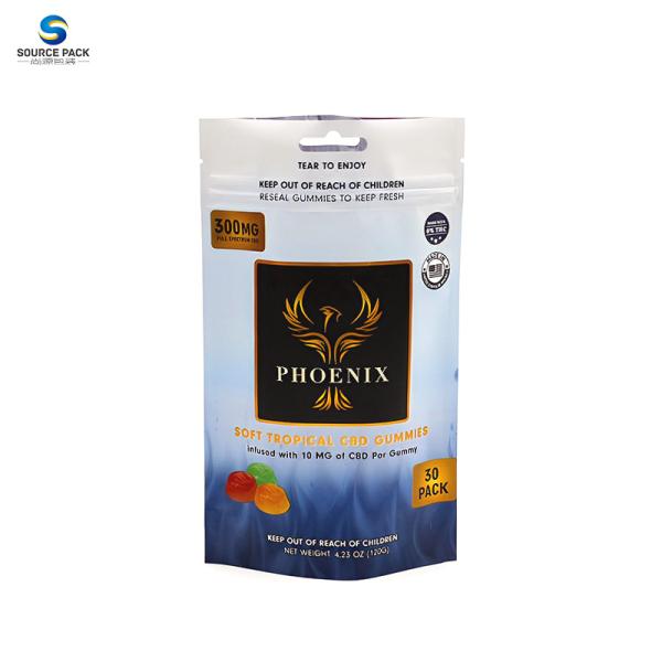 Irregular Special Shape Custom Mylar Bags Weed Packaging Child Proof Zipper
