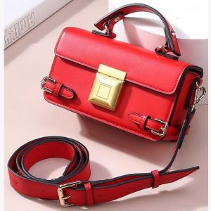 China Single Shoulder Cowhide Genuine Leather Handbags With Thickened Bottom on sale