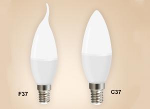 China E14 E27 Candle Bulb 5W 7W Light AC200-260V C37 F37 Led Bulb For Home indoor lighting on sale