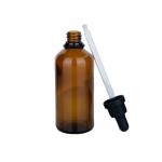 China 100ml Glass Cosmetic Dropper Bottles Essential Oil Clear Brown Glass Bottles for sale
