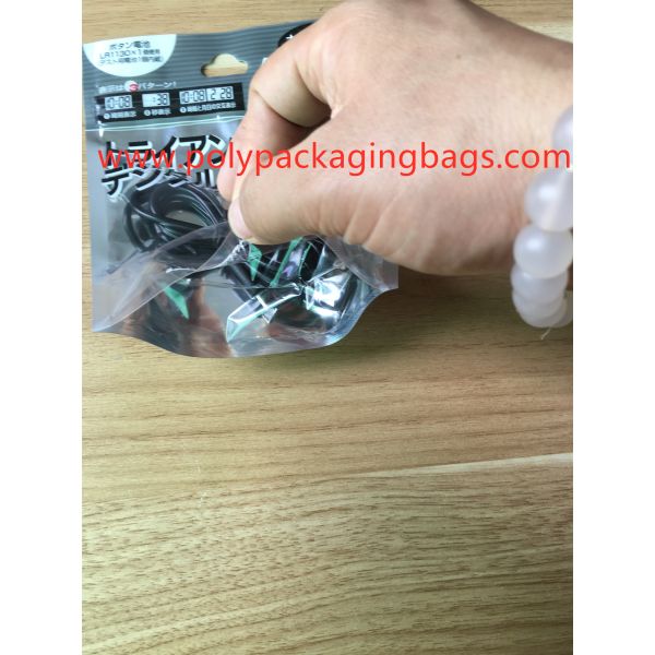 Customized Plastic Zipper Bag , 3 Sides Seal Bag For Mobile Treasure Packing