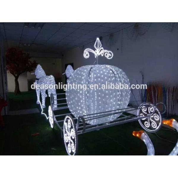 led outdoor christmas decoration horse carriage