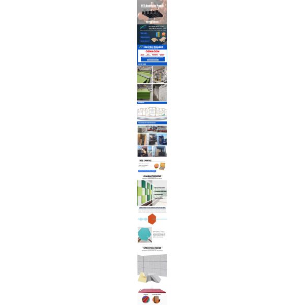 Flame Retardant Eco Friendly Acoustic Ceiling PET Color Customized [DRAFT-FIX]