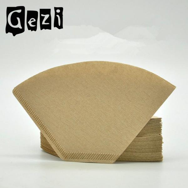 V01 V60 Non - Bleach Coffee Filter Paper 100 Sheets 0.35mm For 1 - 2 Cups
