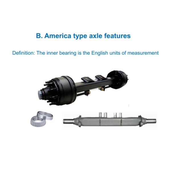 General 11t 13t 16t Amercian Series Trailer Axle SAE1527 Standard