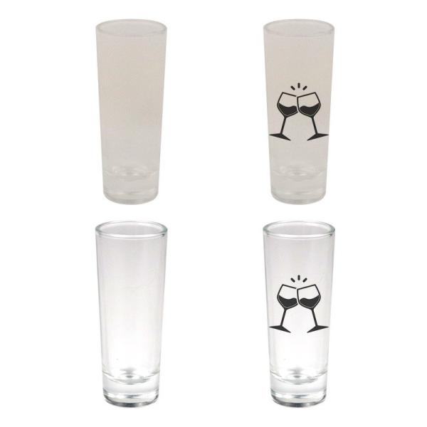 Customizable Sublimation Shot Glass Blanks 1.5oz 3oz For Sublimation Printing