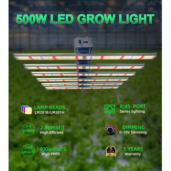 Custom Full Spectrum Far Red LED Grow Light 500W Commercial Indoor Hydroponic Grow Lights