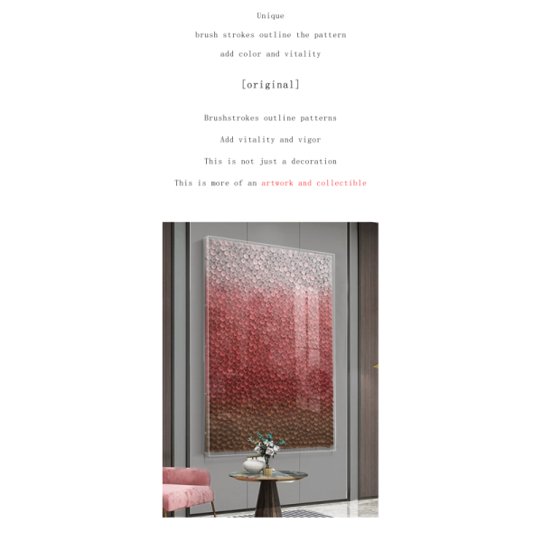 Waterproof and easy-to-clean surfaces Abstract Mixed Media Painting Handmade Home Decor
