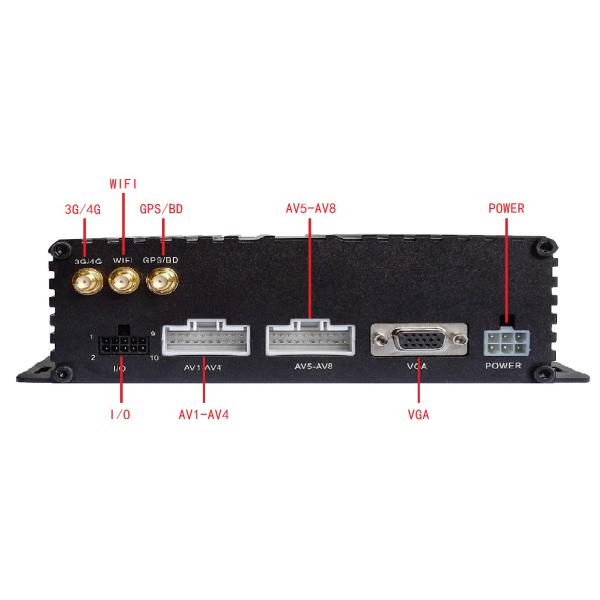 CCTV Digital Video Recorder SD Card DVR / 8 Channel Mobile Car DVR System