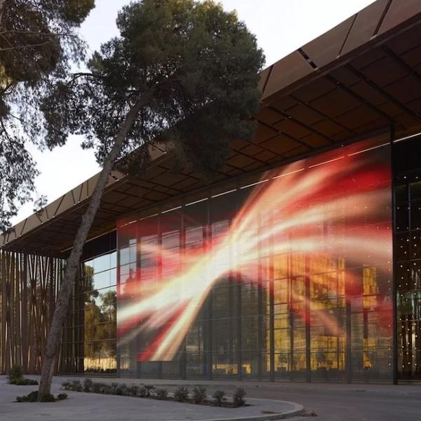 Full Color Transparent LED Display Panel P3.9mm Glass Window Front Maintenance 0