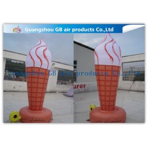 Buy cheap 3m Ice Cream Cone Inflatable Advertising Signs For Outside Decorations Events product