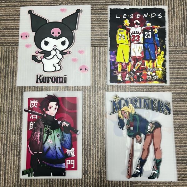 Machine Washable High Stretch Custom DTF Transfer Stickers with Customizable Designs for Heat Transfer Printing