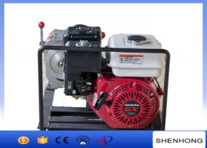 Buy cheap 10KN Belt Driven Steel Cable Powered Pulling Winch With HONDA Gasoline Engine product