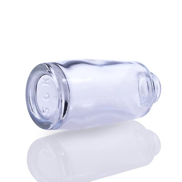 Custom Design Glass Cosmetic 30ml Foundation Bottle With Pump For Liquid Makeup F033