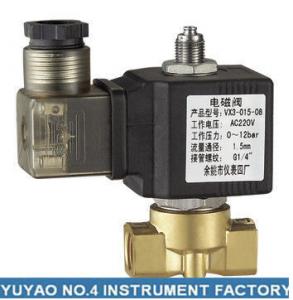 China Stainless Steel 3 Way Solenoid Valve Normally Open , High Pressure 1/4'' Solenoid Valve on sale