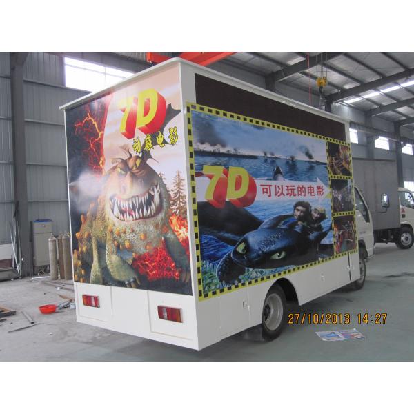 Waterproof Cabin VR Truck Mobile 5D Cinema Sophisticated 6 - 12 Seat