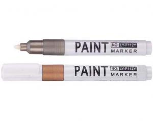 Buy cheap quick dry ink golden and silver paint marker,oil ink paint marker pen from china factory product