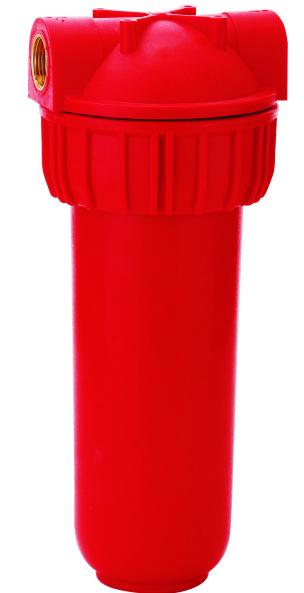 Quality Red Multi Pure Water Filter Cartridge Housing , FDA Standard Filter Canister Housing for sale