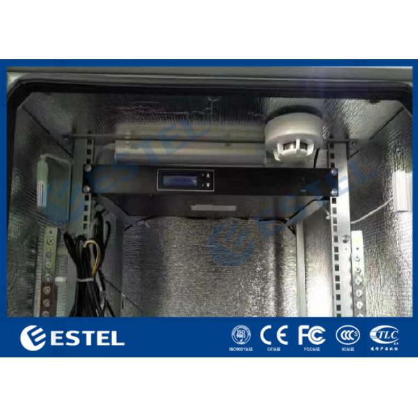 Galvanized Steel Integrated Outdoor Telecom Cabinet 120W/K Heat Exchanger Cooling System