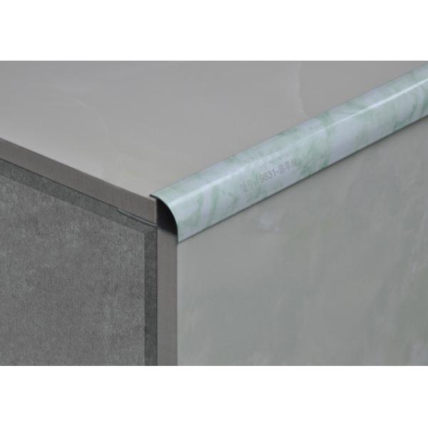 aluminum tile trim profile with marbling printed