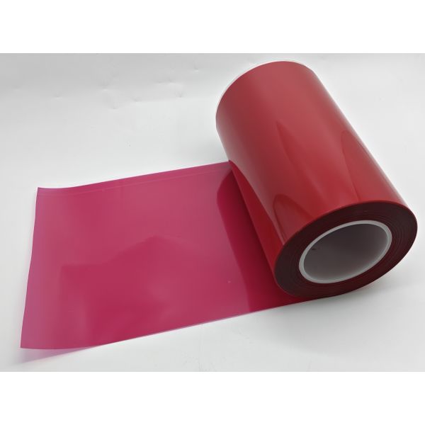 75μm Heat Resistant Red Lamination PET Tape for High-temperature masking and surface protection
