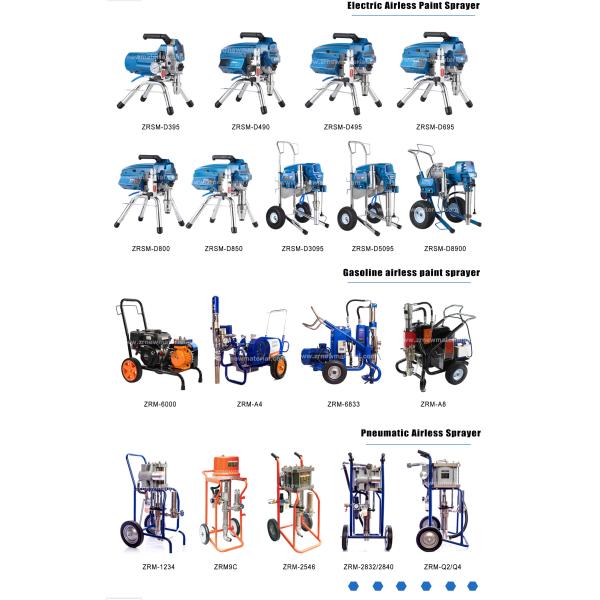Durable1000W-3500W Compact Electric Airless Paint Sprayer High Efficiency Adjustable Pressure Coating Spray Machine