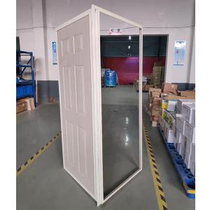 China Customized Slimline Aluminium French Doors White Anti Theft on sale