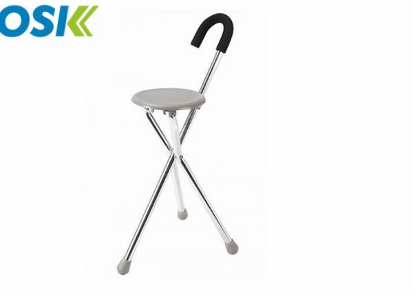 Quality Anodizing Surface Medical Walking Aids Three Legged Cane For Old People for sale